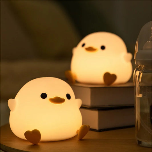 LED Night light Silicone Duck lamp