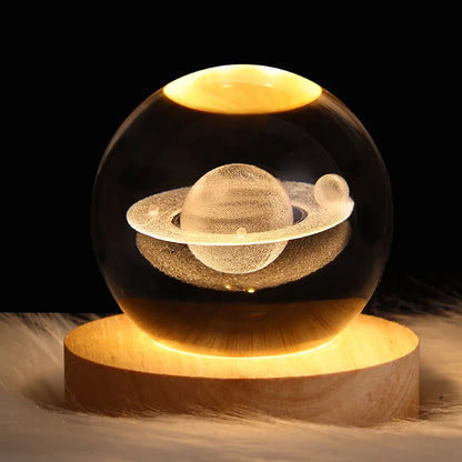 3D Crystal Glass Globe