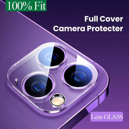 1-5Pcs Camera Glass Protectors For iPhone