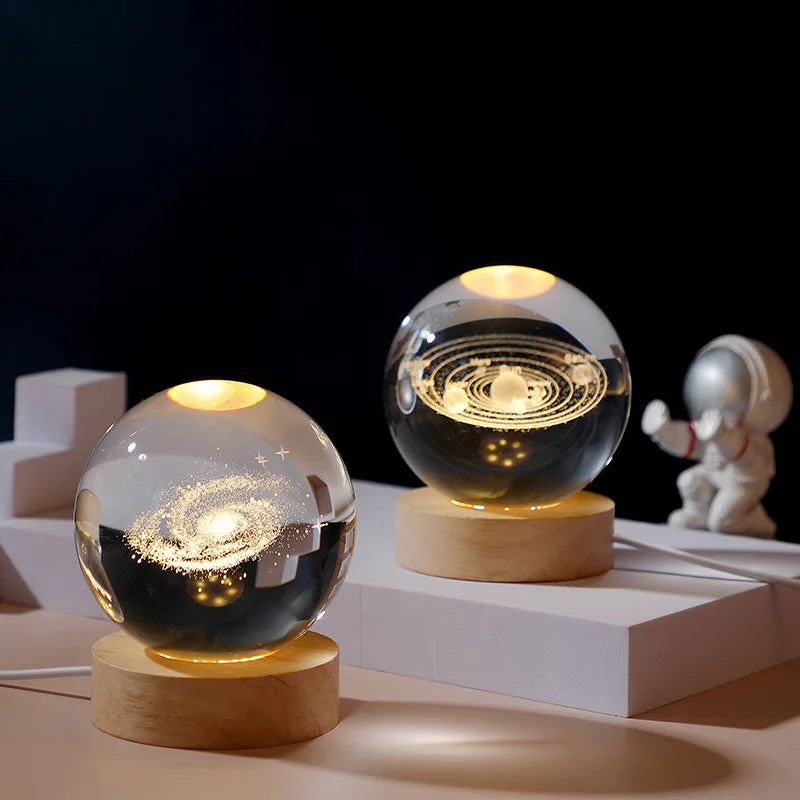 3D Crystal Glass Globe