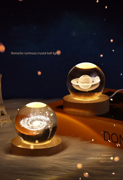 3D Crystal Glass Globe