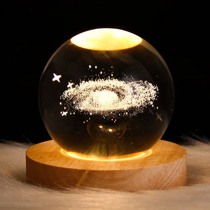 3D Crystal Glass Globe