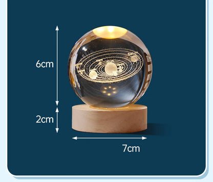 3D Crystal Glass Globe