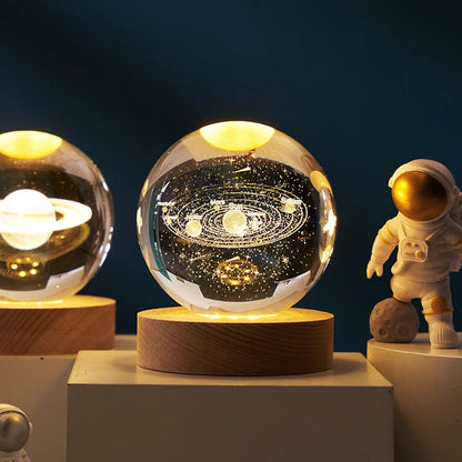 3D Crystal Glass Globe