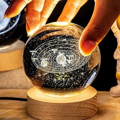 3D Crystal Glass Globe